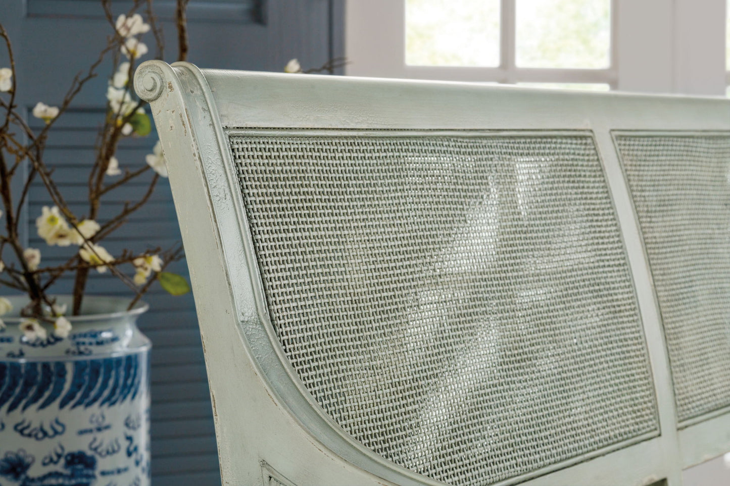 Charleston - Bench - Light Blue / Beige
