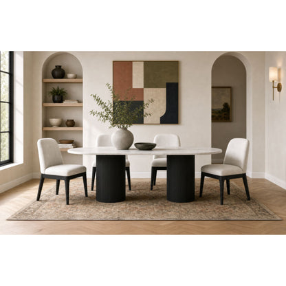 Sylvie - 5 Piece Standard Height Dining Set, Oval Table