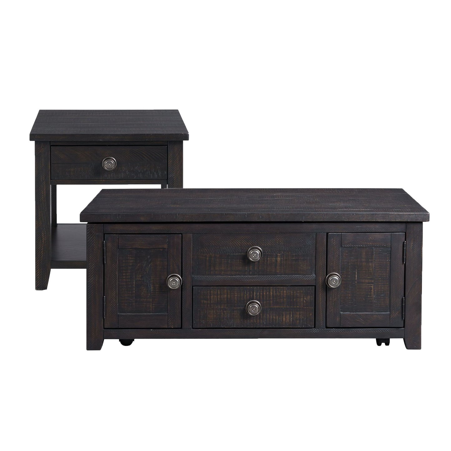 Kendyl - 2 Piece Occasional Table Set Coffee Table & End Table - Espresso