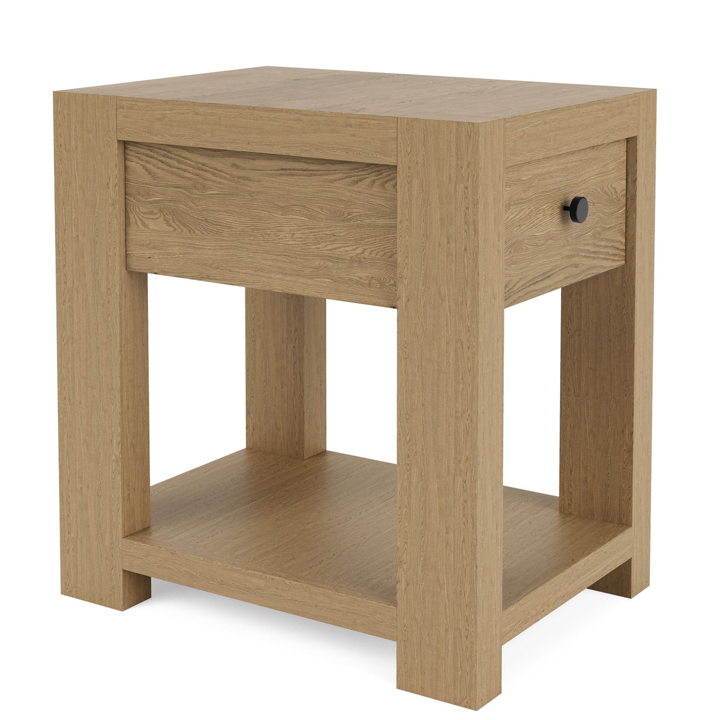 Davie - Chairside Table - Light Brown