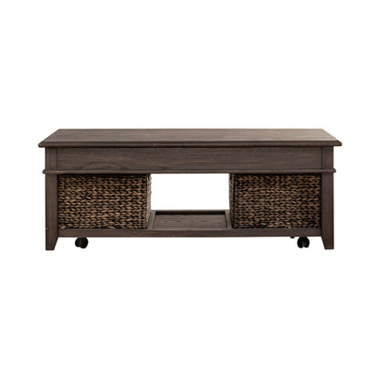 Mill Creek - Lift Top Cocktail Table - Peppercorn