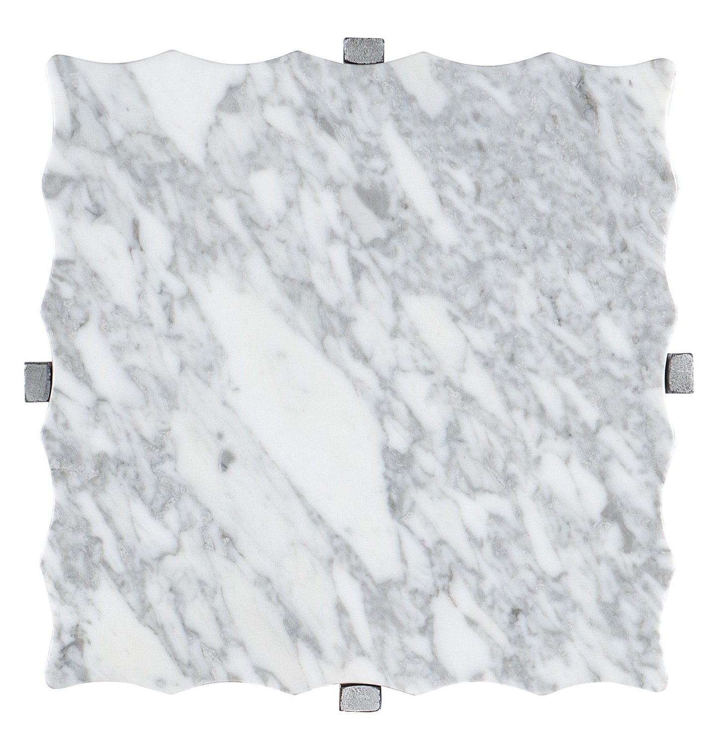Melange - Glendon Side Table - Pearl Silver