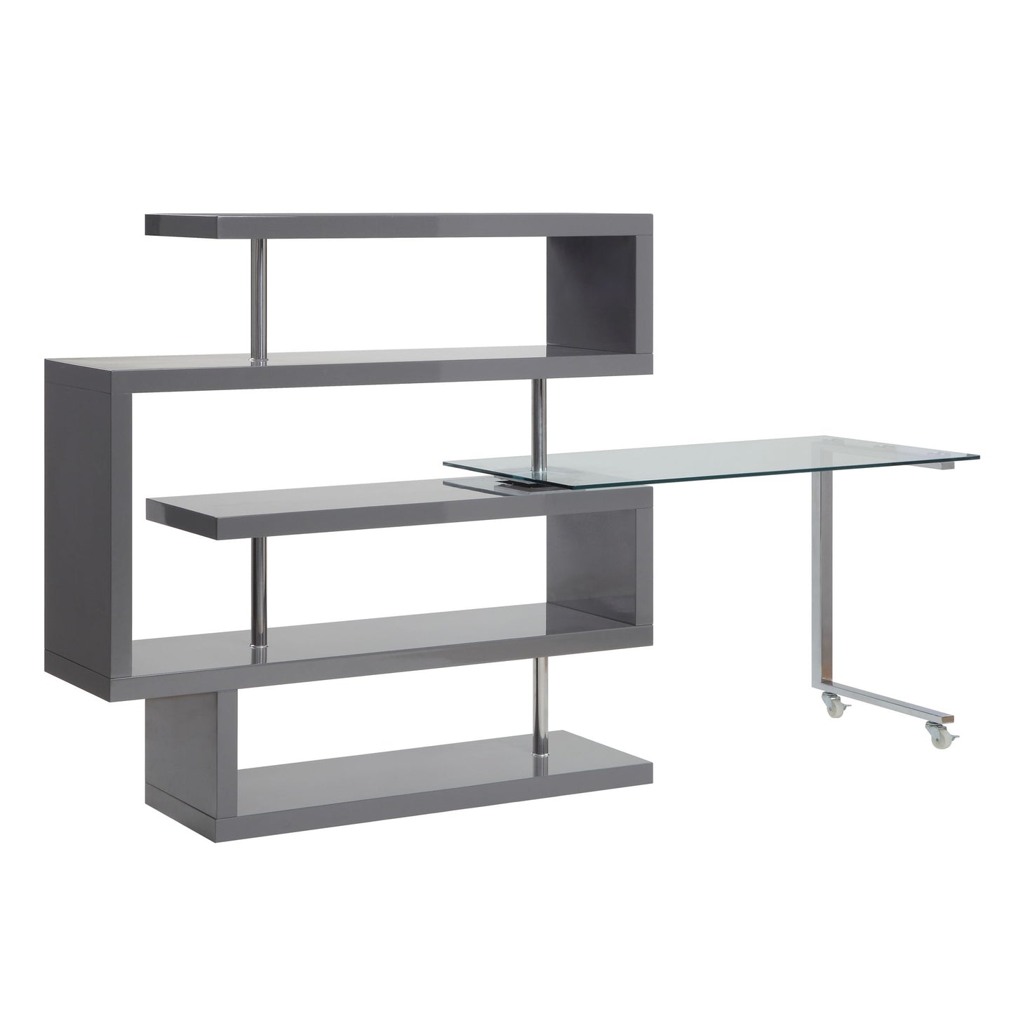 Buck II - Writing Desk With Bookshelf