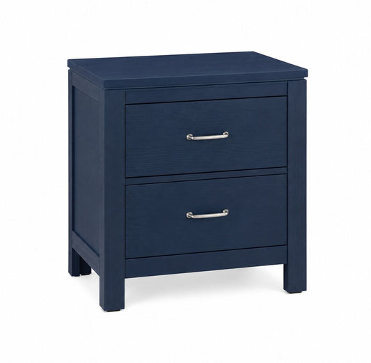 Tide & Timber - Nightstand - 2 Drawer - Luxe Blue Oak
