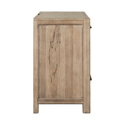 Proximity Place - Bedside Chest With Charging Station - Barley Buff