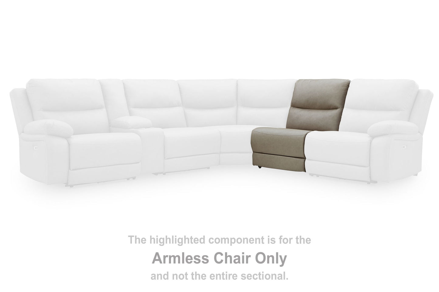 Narwhal Place - Armless Chair - Pebble