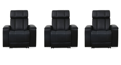 Phoenix - Zero Gravity Power 3 Seat Home Theater Seating With Immersive Audio P3
