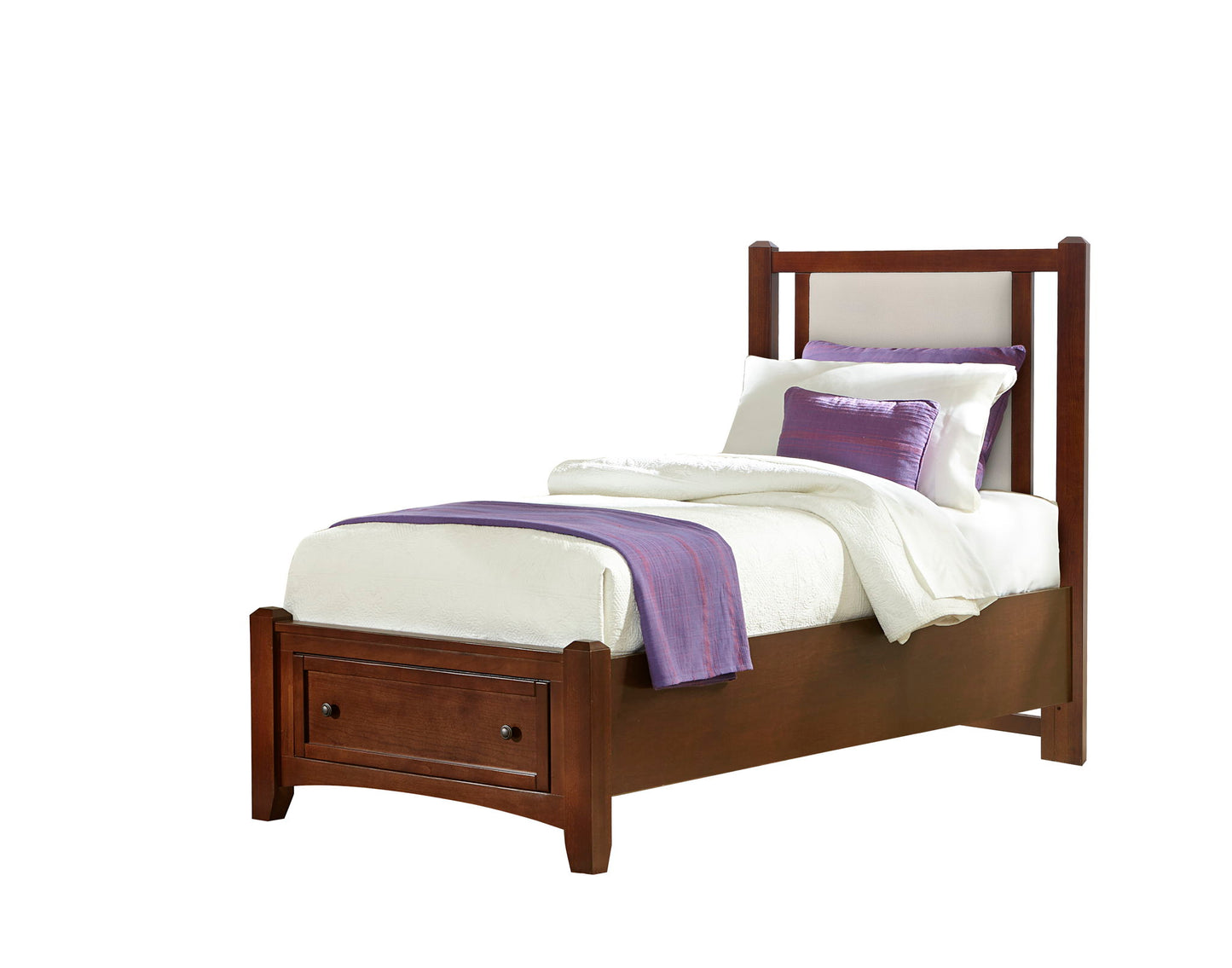 Bonanza - Linen Upholstered Bed With Storage Footboard