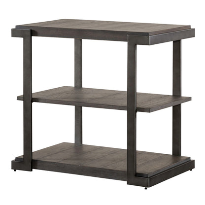 Modern View - 3 Piece Table Set (1 Oval Cocktail Table 2 End Tables) - Gauntlet Gray