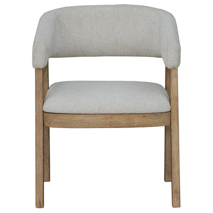 Escape - Dining Barrel Dining Chair (Set of 2) - Glazed Natural Oak / Mirage Mist