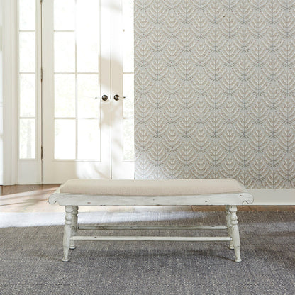 Whitney - Bench - Antique Linen / Weathered Gray
