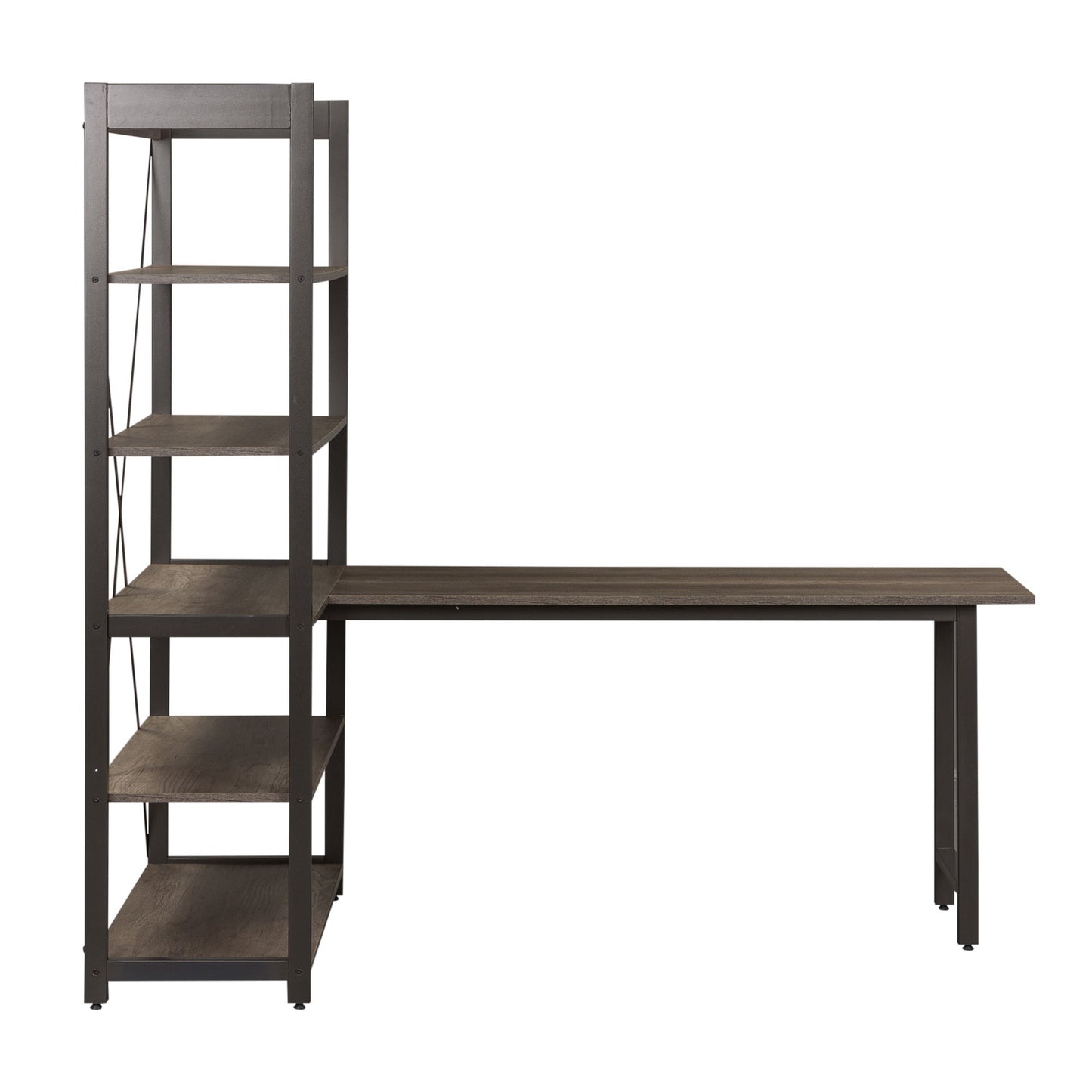 Tanners Creek - 2 Piece Home Office Set (Desk And Bookcase) - Graystone