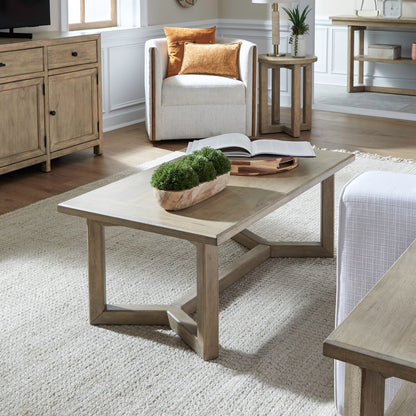 Proximity Place - Rectangular Cocktail Table - Barley Buff