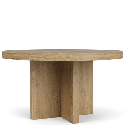 Davie - Round Dining Table - Brown