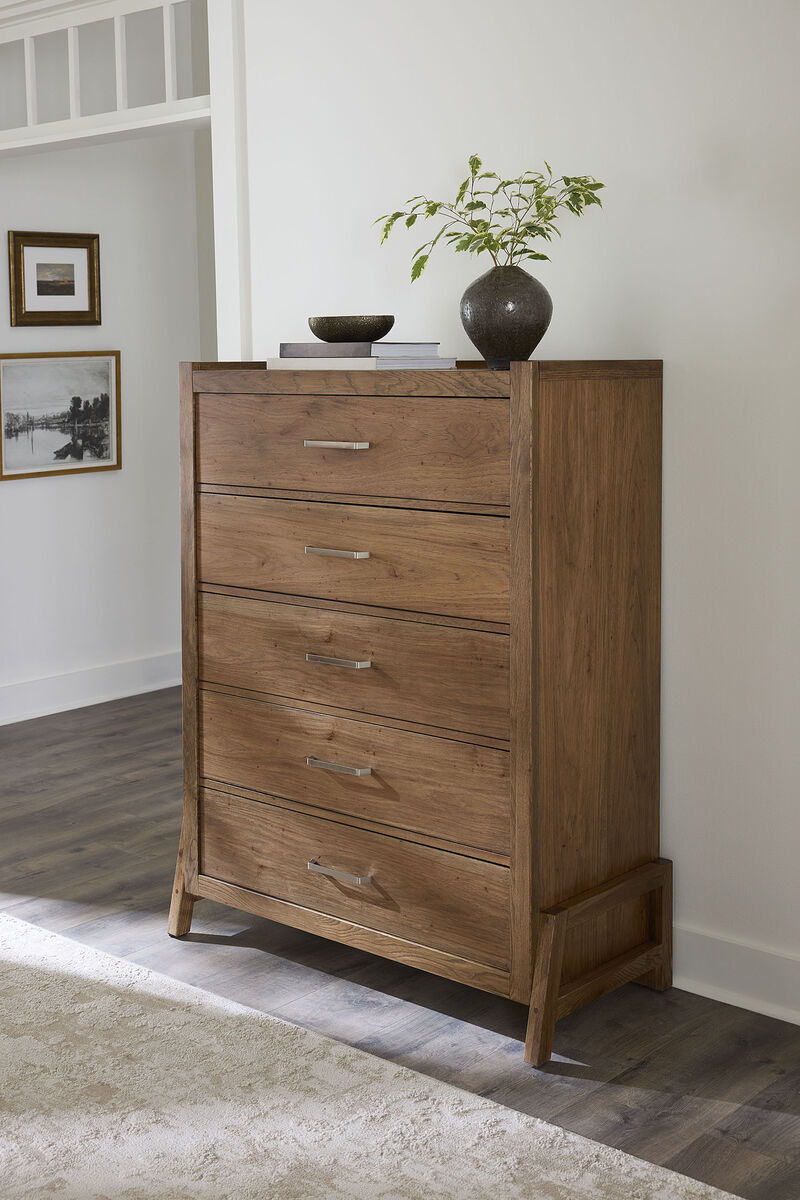 Mercer Street - Chest 5 Drawer - Pecan