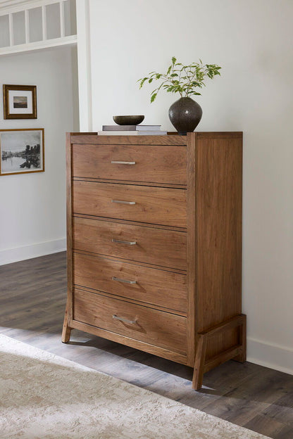 Mercer Street - Chest 5 Drawer - Pecan