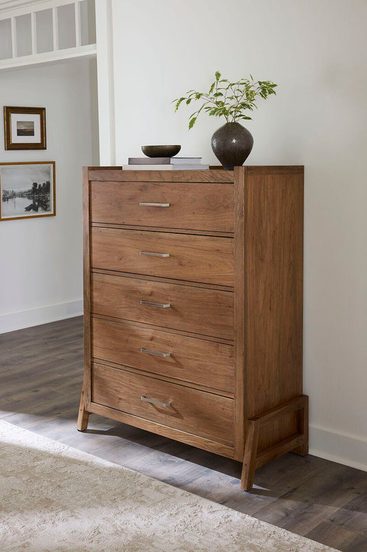 Mercer Street - Chest 5 Drawer - Pecan