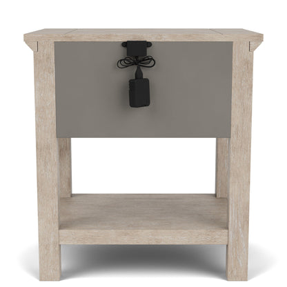 Bennett - One Drawer Nightstand - Frosted Gray