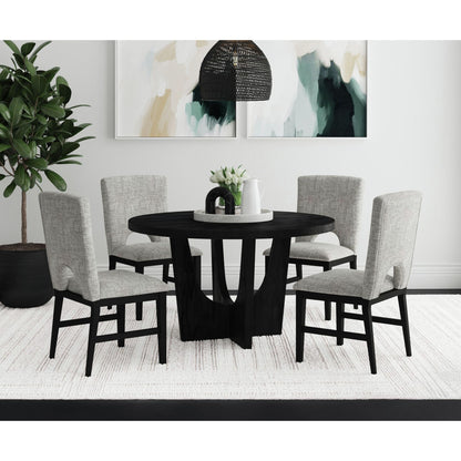 Oregon - 5 Piece Standard Height Dining Set (Round Table And Four Chairs)