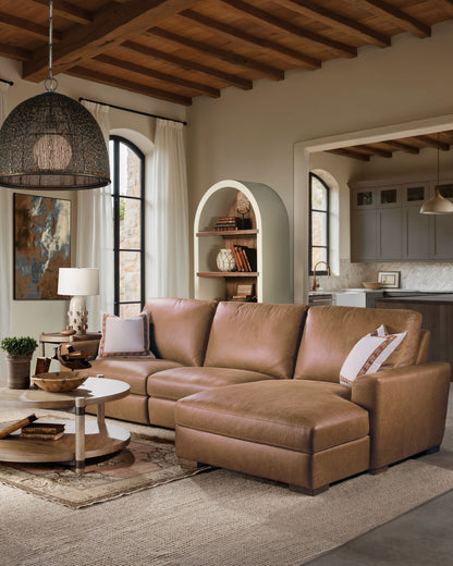 Vineyard Row - Round End Table - Light Brown