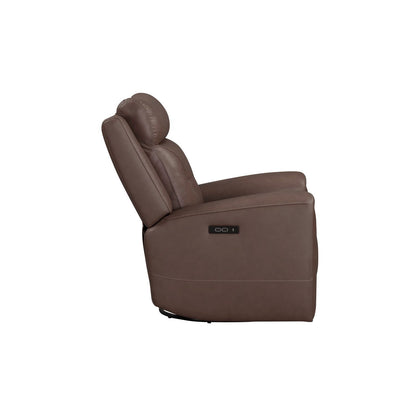 Beckham - Swivel Glider Recliner P2 - Aline Saddle