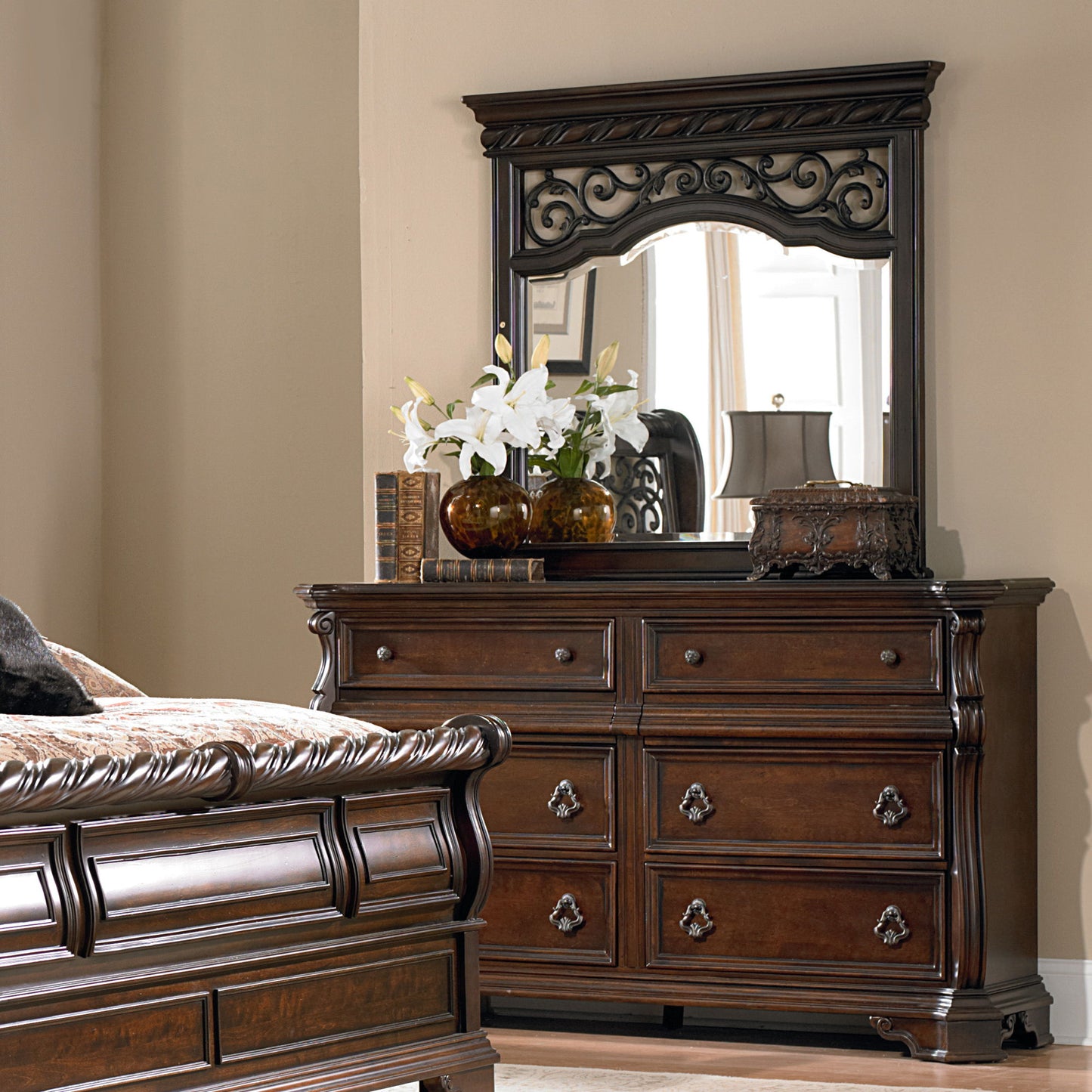 Arbor Place - 8 Drawer Double Dresser - Brownstone