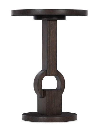 Commerce And Market - Round Side Table - Dark Brown