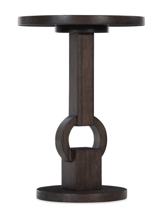 Commerce And Market - Round Side Table - Dark Brown