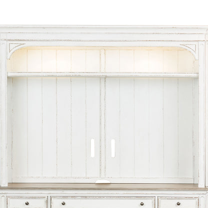 Magnolia Manor - Entertainment Hutch - Antique White