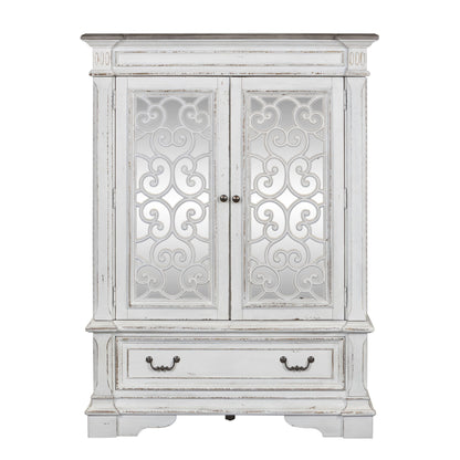 Abbey Park - Mirrored Door Chest - Antique White