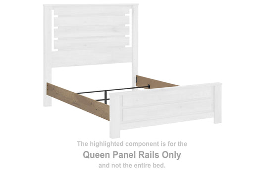 Brozmont - Queen Panel Rails - Tan