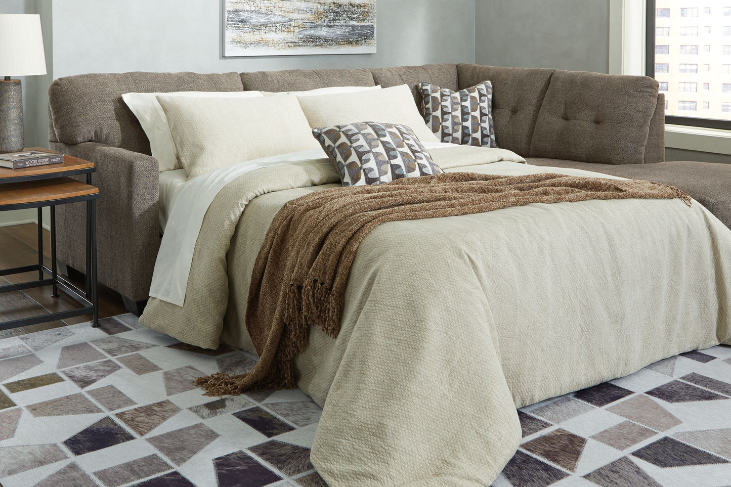 Mahoney - Laf Full Sofa Sleeper - Chocolate