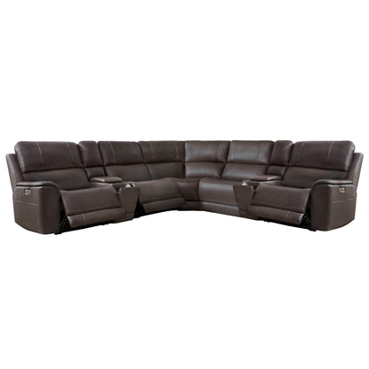 Easton - Power Reclining Sectional With Power Adjustable Headrests