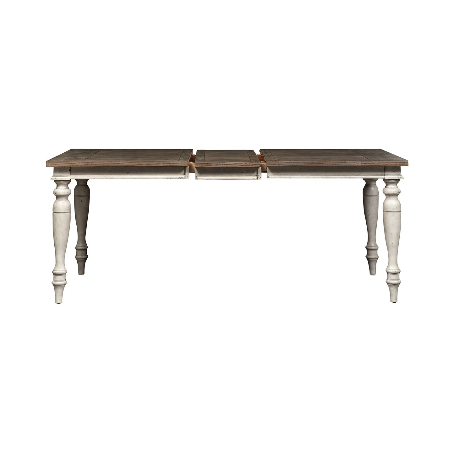 Whitney - Rectangular Leg Table - Antique Linen / Weathered Gray