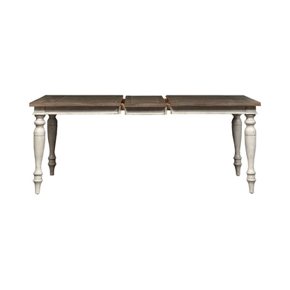 Whitney - Rectangular Leg Table - Antique Linen / Weathered Gray