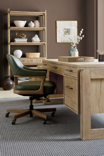 EC - Briar Executive Swivel Tilt Chair - Dark Green / Light Brown