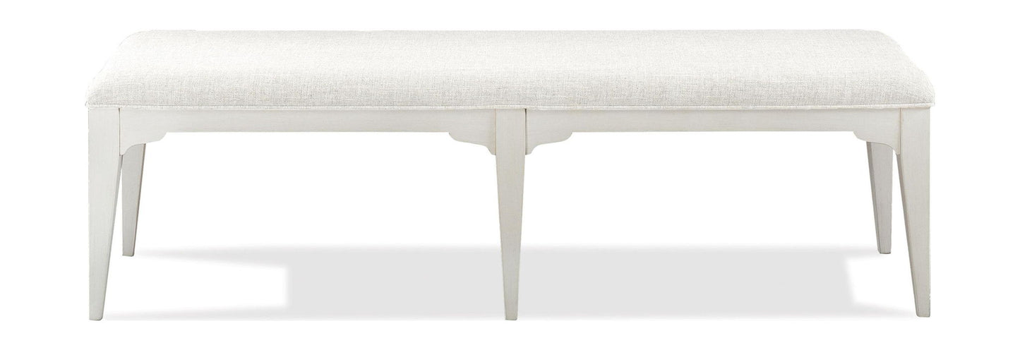 Myra - Upholstered Dining Bench - Paperwhite