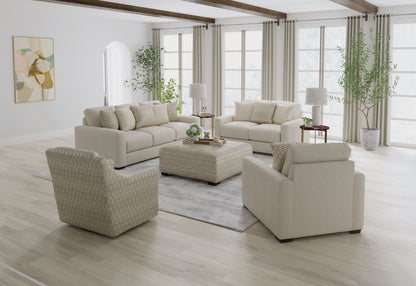 Hyde Park - Fabric Swivel Chair - Beige