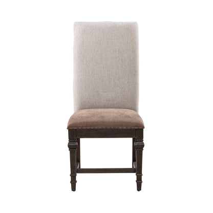 Paradise Valley - Upholstered Side Chair - Saddle Brown