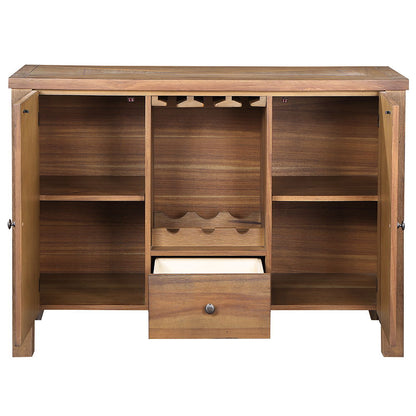 Pascaline - Server - Rustic Brown & Oak