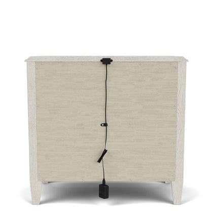 Carmella - Three Drawer Nightstand - Pebble Oak