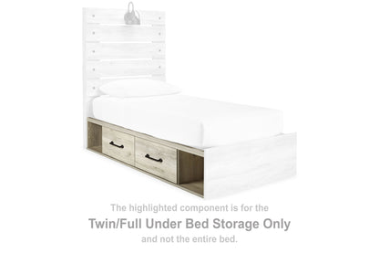Cambeck - Twin/Full Under Bed Storage - Whitewash