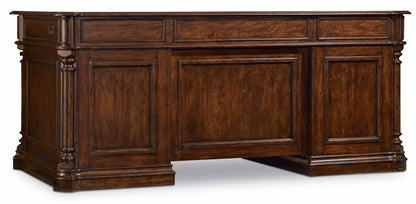 Leesburg - Executive Desk - Dark Brown