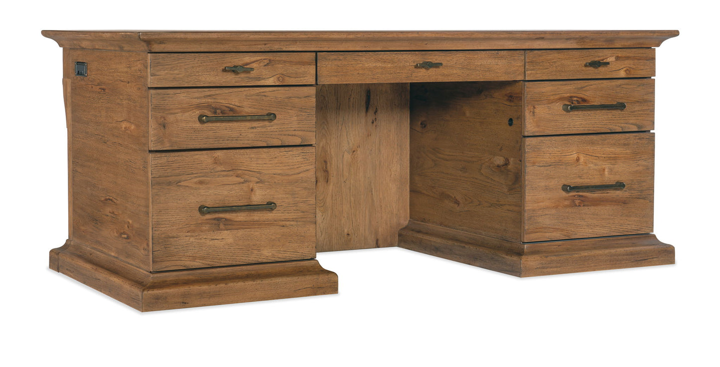 Big Sky - Executive Desk - Light Brown