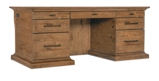 Big Sky - Executive Desk - Light Brown
