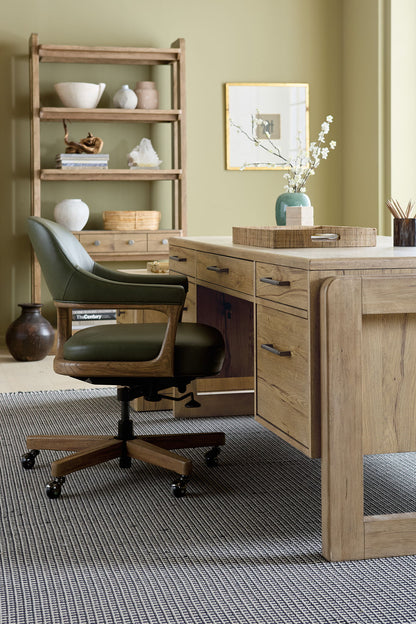 EC - Briar Executive Swivel Tilt Chair - Dark Green / Light Brown