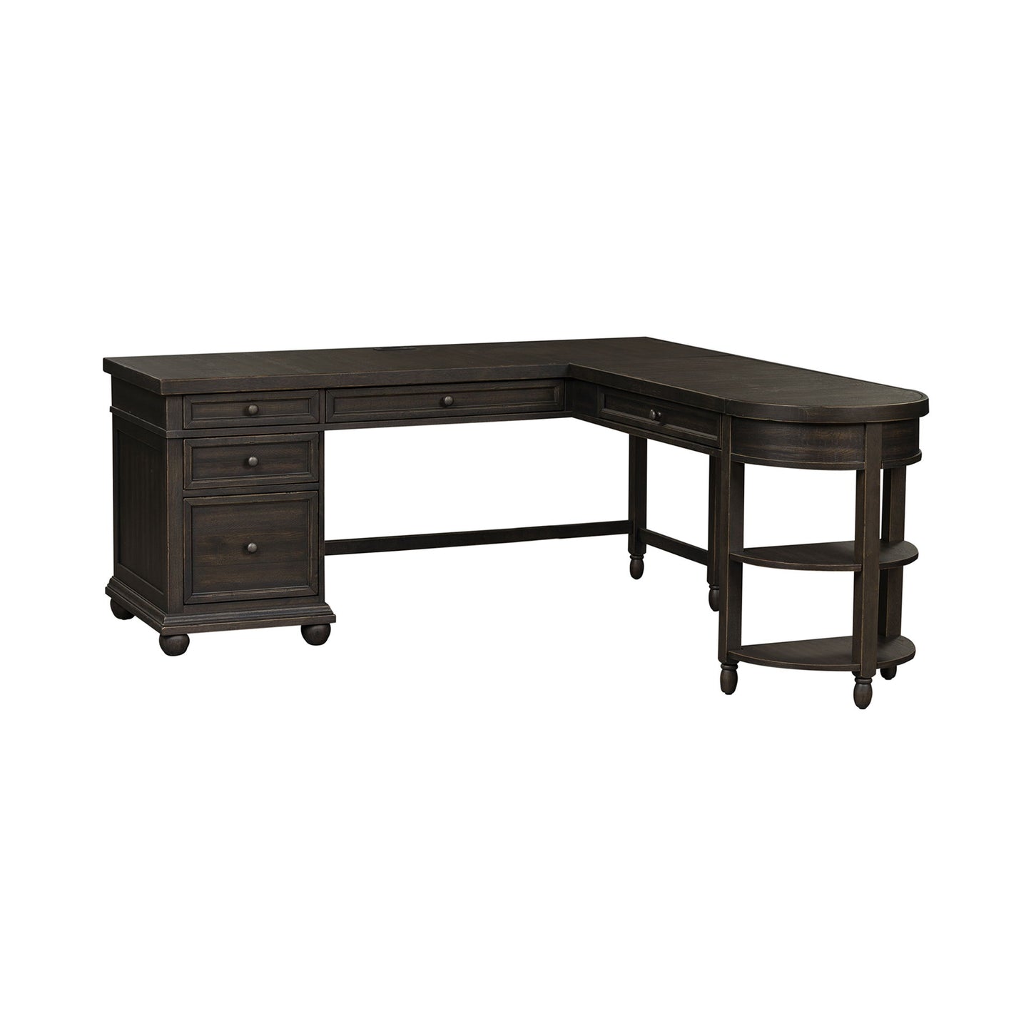 Harvest Home - L Shaped Desk Set With Hutch - Chalkboard