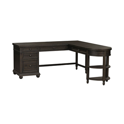 Harvest Home - L Shaped Desk Set With Hutch - Chalkboard