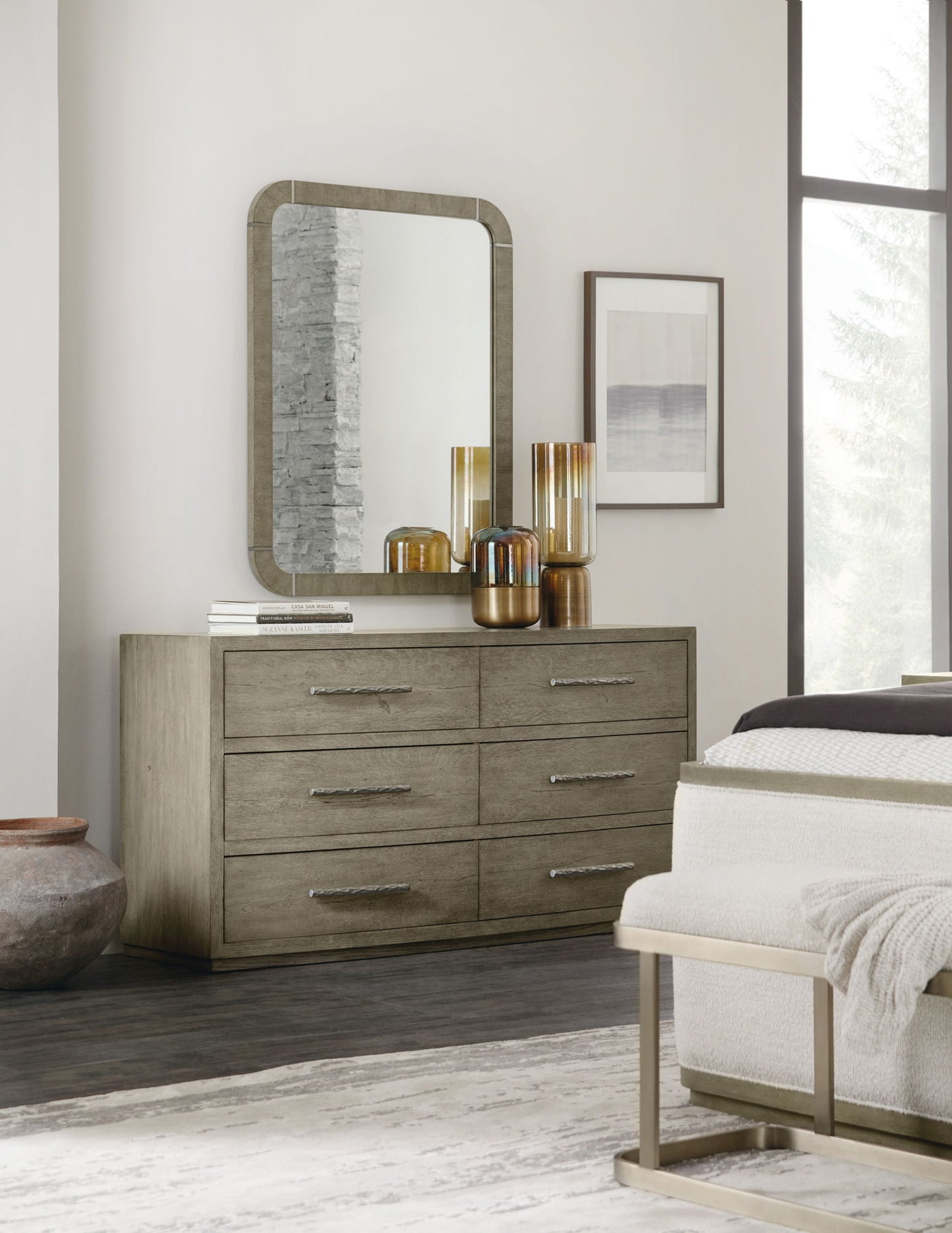Linville Falls - Chimney Gap 6-Drawer Dresser - Gray