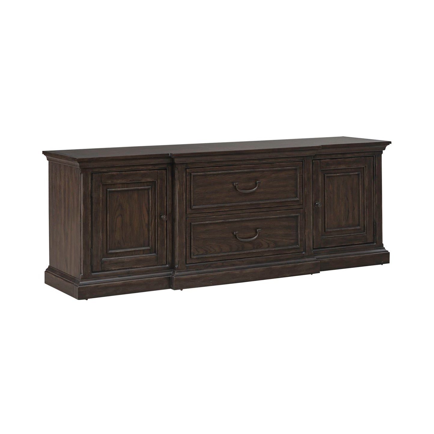 Paradise Valley - 78" Entertainment Console - Saddle Brown